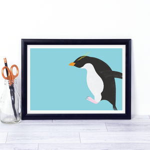Penguin Hop Art Print