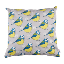 Load image into Gallery viewer, Little Blue Tit Cushion Cover