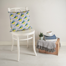 Load image into Gallery viewer, Little Blue Tit Cushion Cover