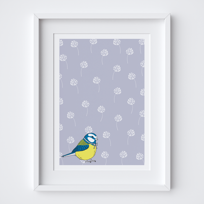 Little Blue Tit Art Print