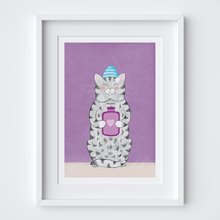 Load image into Gallery viewer, Cosy Kitty Art Print