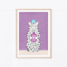 Load image into Gallery viewer, Cosy Kitty Art Print