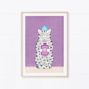 Cosy Kitty Art Print