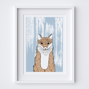 Curious Fox Art Print