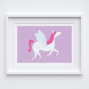Happy Unicorn Art Print