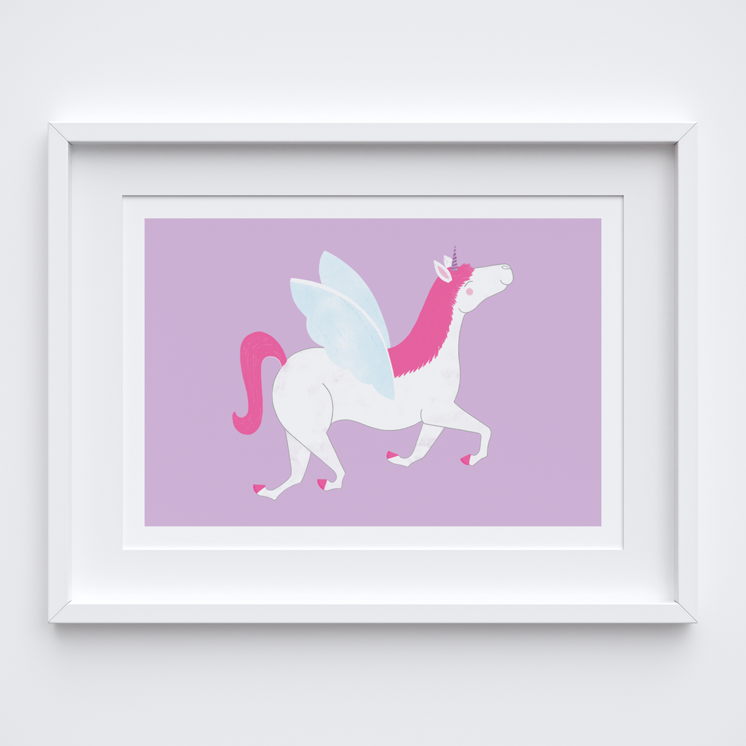 Happy Unicorn Art Print
