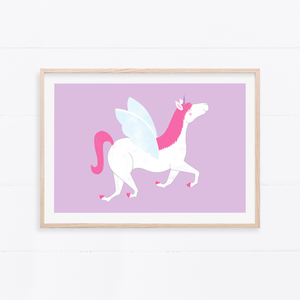 Happy Unicorn Art Print