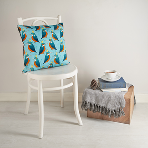 Royal Kingfisher Cushion Cover