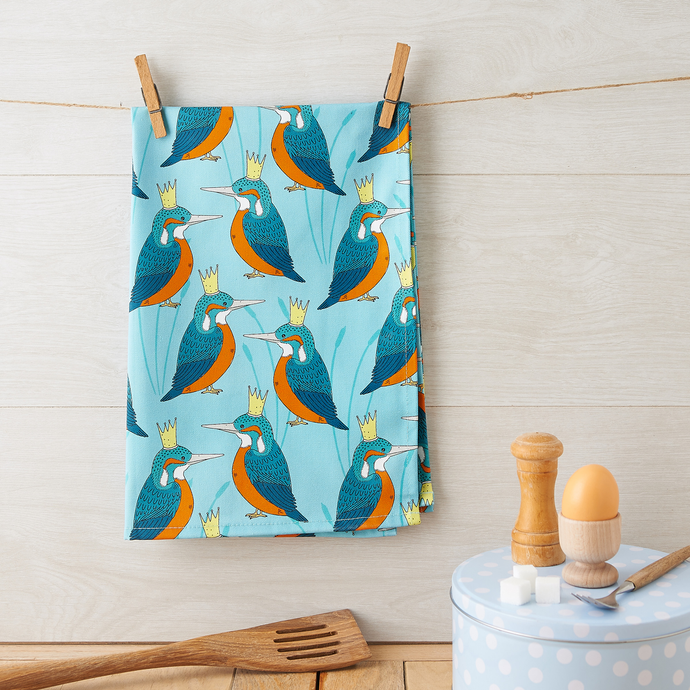 Royal Kingfisher Tea Towel