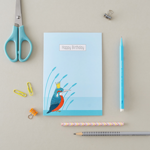 Royal Kingfisher Birthday Card