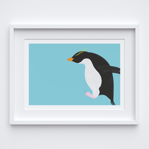 Penguin Hop Art Print