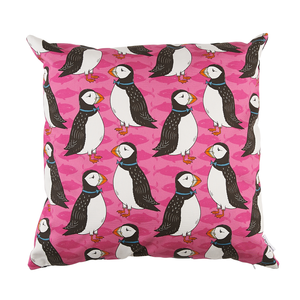 Perky Puffin Cushion Cover
