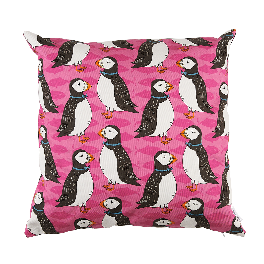 Perky Puffin Cushion Cover