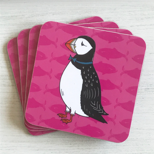 Perky Puffin Coaster