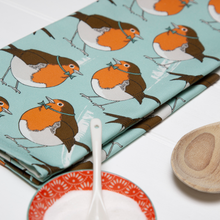 Load image into Gallery viewer, Dapper Robin Tea Towel