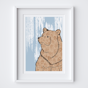 Stately Bear Art Print